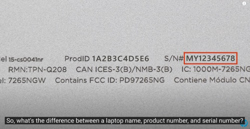 The Model Number Of Your Laptop Using Product Label
