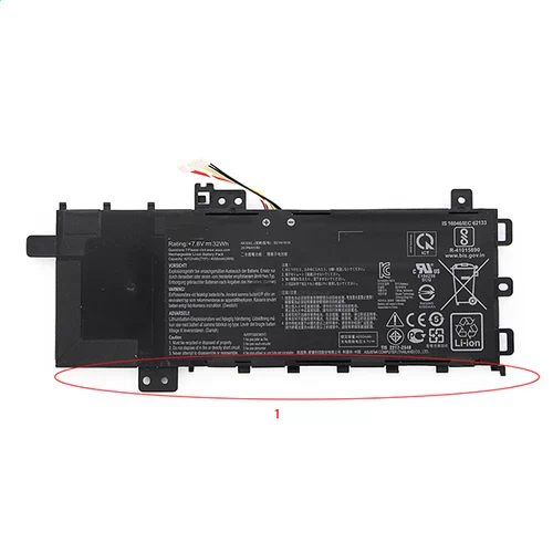 Laptop battery for Asus B21N1818  