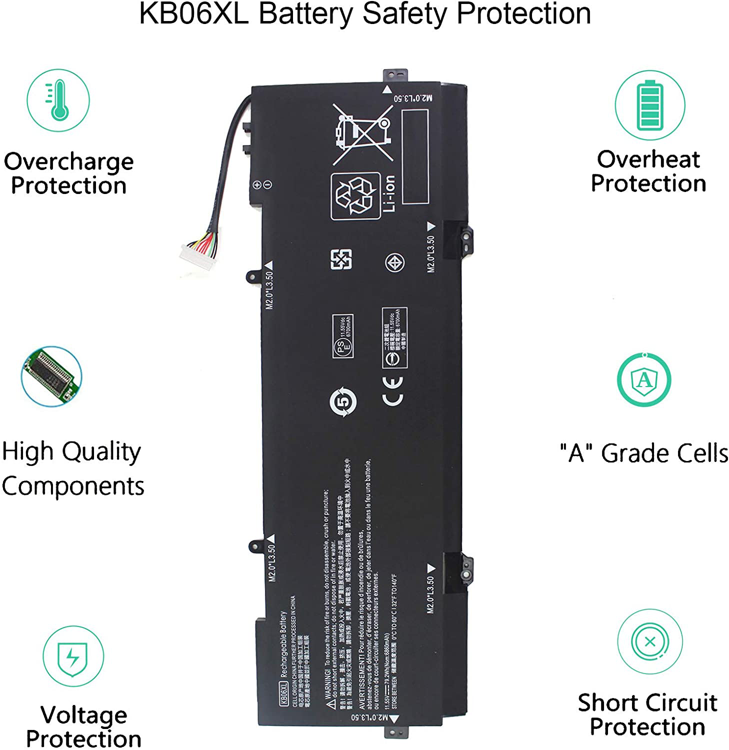 HP Spectre X360 15-BL000UR  battery