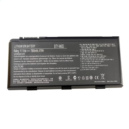battery for MSI Megabook GT783P  