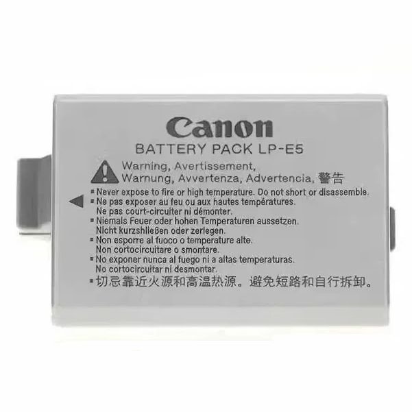 Replacement Digital Camera Battery for Canon LP-E5 (1100mAh 7.4V)