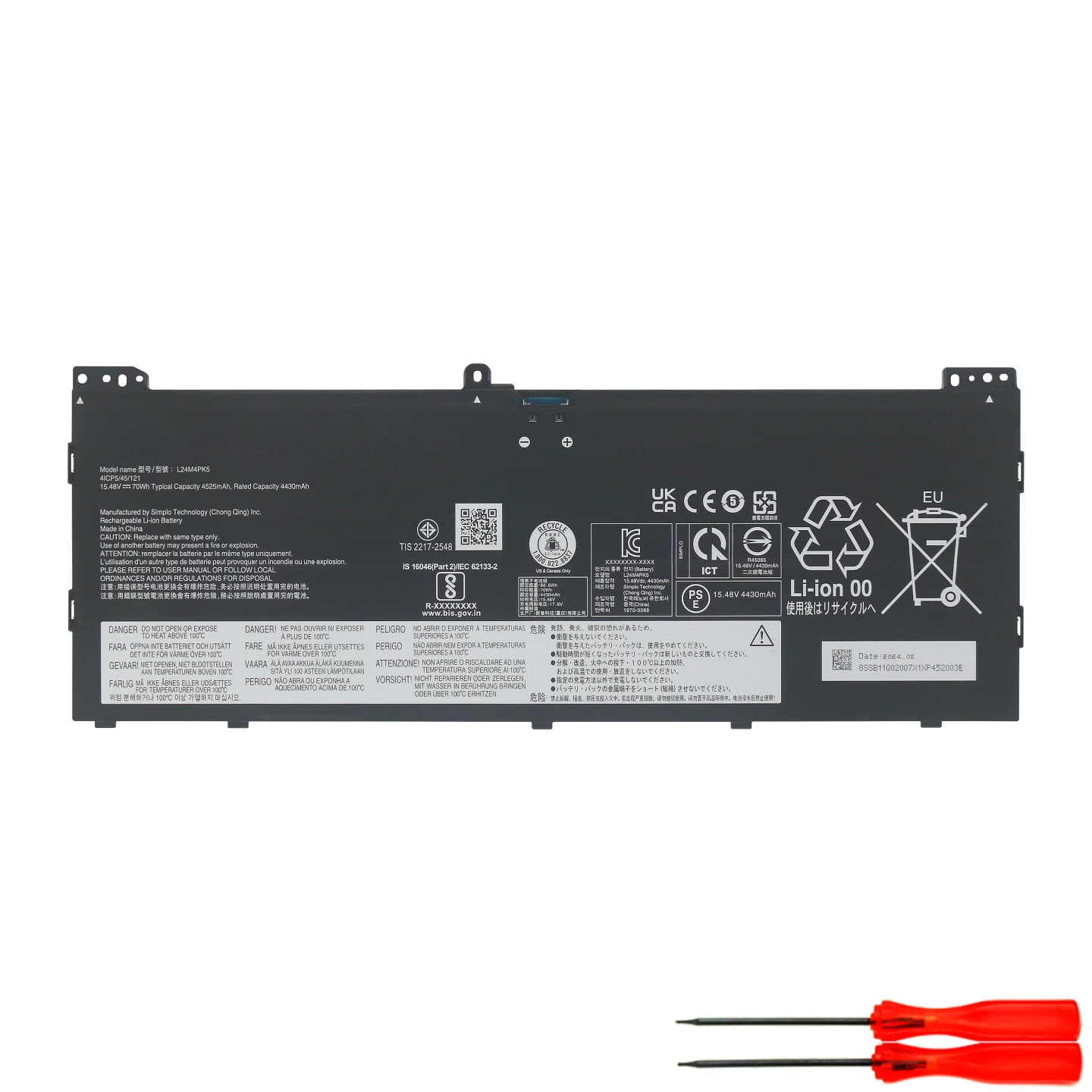 battery for Lenovo Yoga 7 2-in-1 16AKP10
